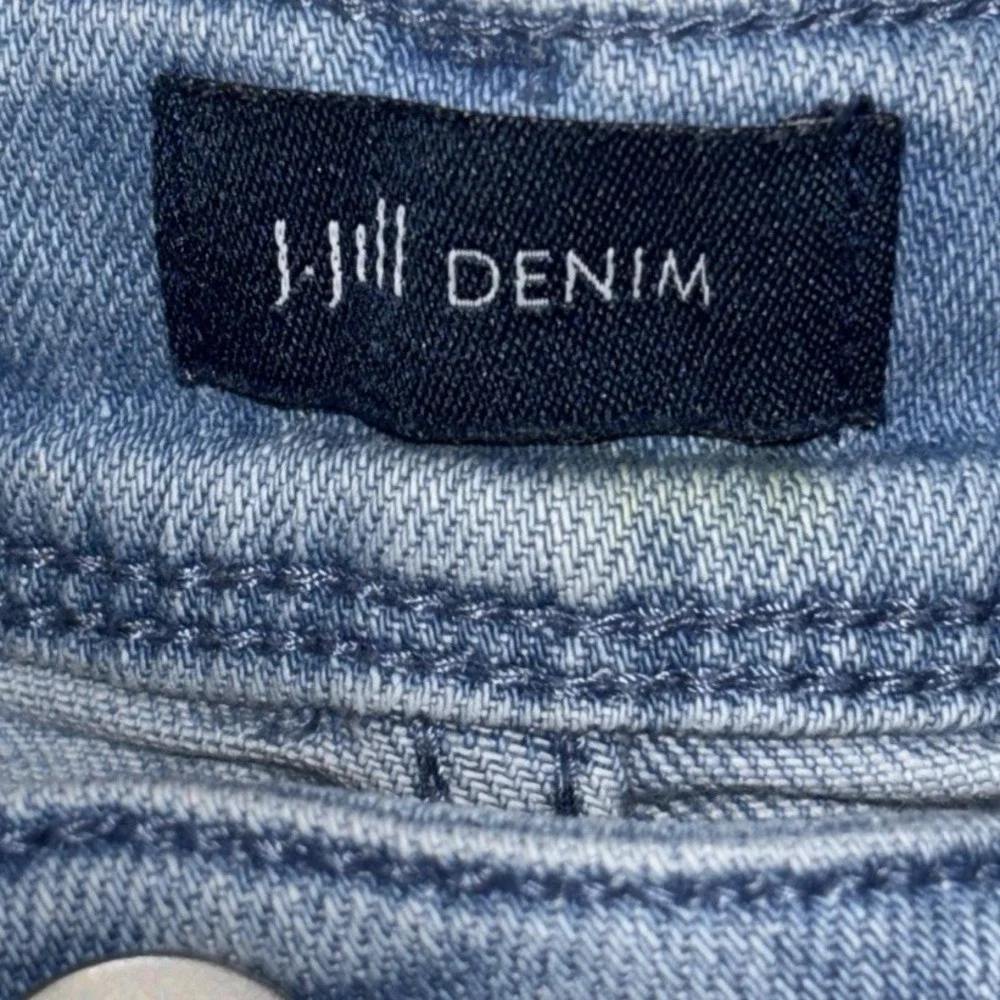 J. Jill Denim Authentic Fit Slim Ankle Jeans Blue Ombre Dip Dye Womens‎ Size 14